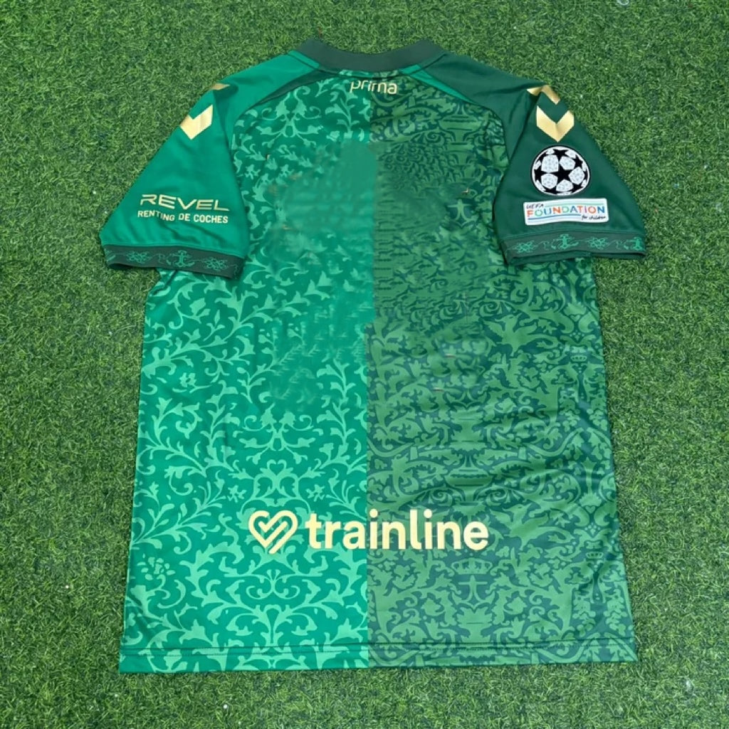 Real Betis 2027 Away New Season Champions League Patch Football Jersey – Back View