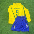 2002 Brazil World Cup Ronaldo Nazario Long Sleeve Football Jersey – Back View