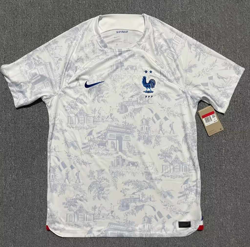 Olivier Giroud #9 France 2022 World Cup Away Retro Jersey – Front View