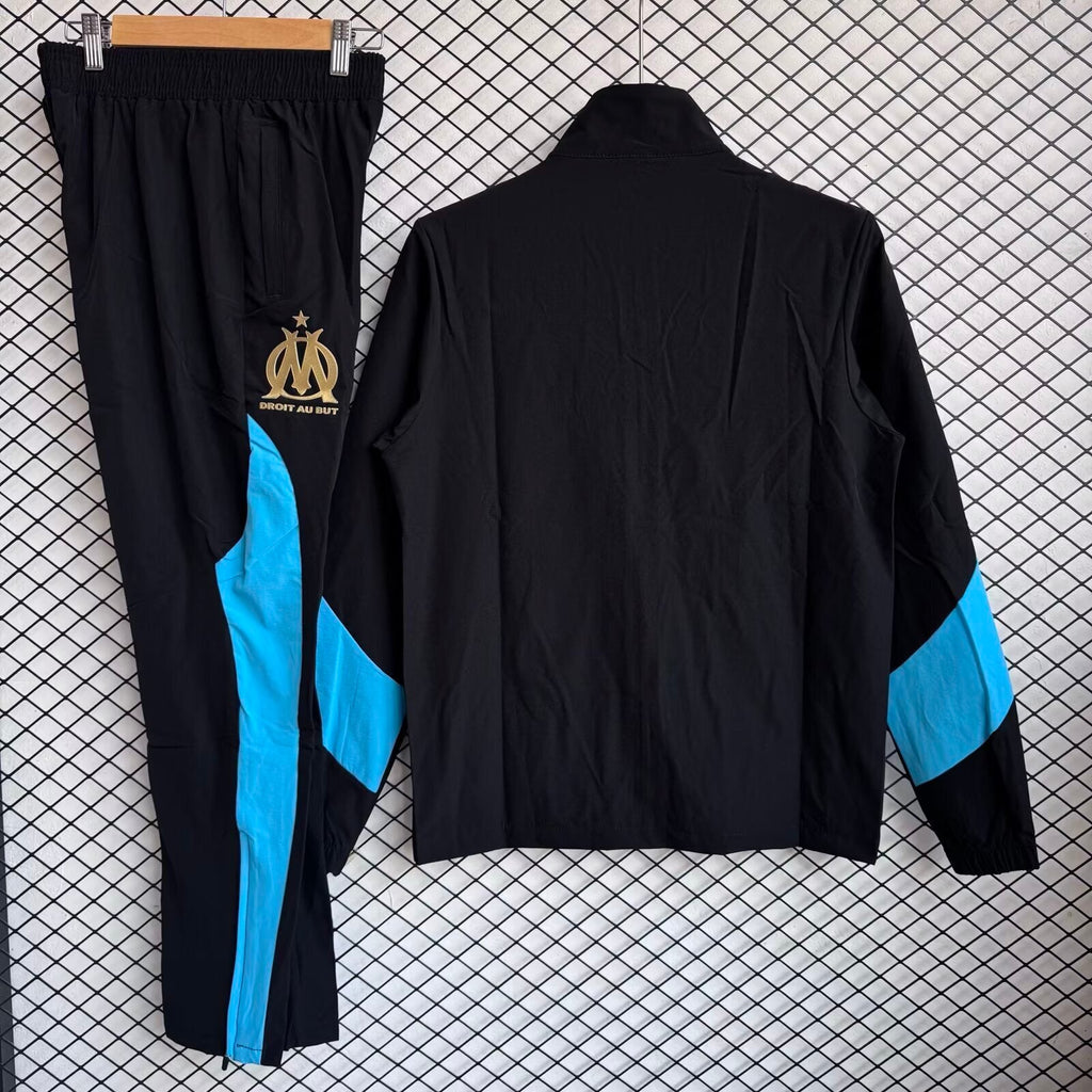 2025/26 Olympique Marseille Tracksuit Windbreaker Jacket Pants Paradise Edition – Front View