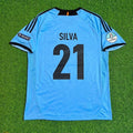 David Silva Spain EURO 2012 Final Retro Football Jersey – Back View