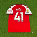Arsenal Home New Season 2027 Jersey Soccer – Declan Rice – Back View