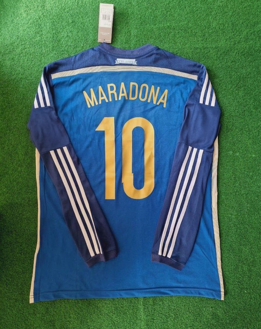 Diego Armando Maradona Argentina Special Retro Football Jersey – Back View