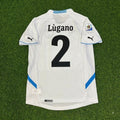 Diego Lugano Uruguay 2010 World Cup White Retro Football Jersey – Back View
