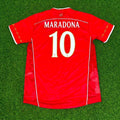 Diego Armando Maradona Sevilla Red Home Special Retro Football Jersey – Back View