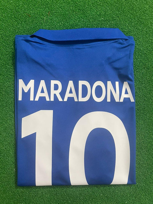 1990 Diego Armando Maradona 10 - Napoli Retro Football Football Jersey – Front View
