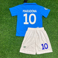 Diego Maradona Napoli Home Kids Kit Football Jersey for Children – Back View