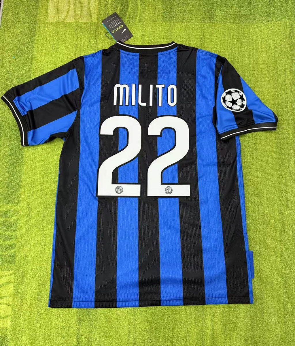Diego Milito - Inter 2010 Champions League Final Jersey Soccer – Detailed View