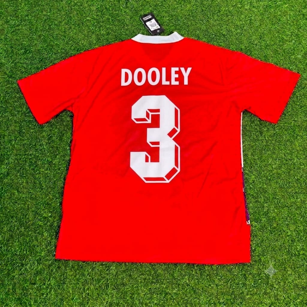 1992 Thomas Dooley 1. FC Kaiserslautern Saison Heim Retro – Back View