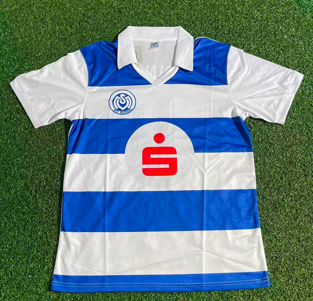 1990 MSV Duisburg Heim Retro Fussballtrikot Jersey – Back View