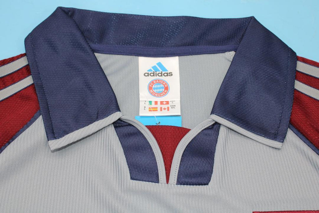 1998/99 Markus Babbel #2 FC Bayern München Auswärts Retro Fußballtrikot Grau Jersey – 4