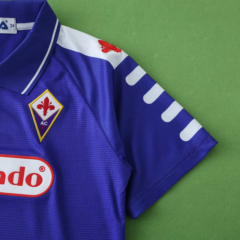 1998 Fiorentina Home Kids Retro Football Jersey – 4