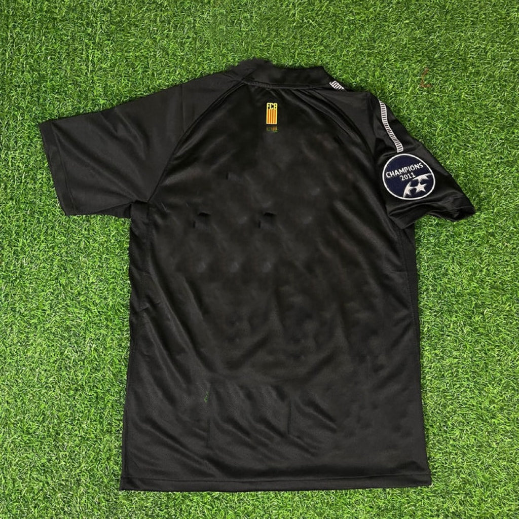 Barcelona Black 2011/12 Retro Kit Shirt Jersey – Front View