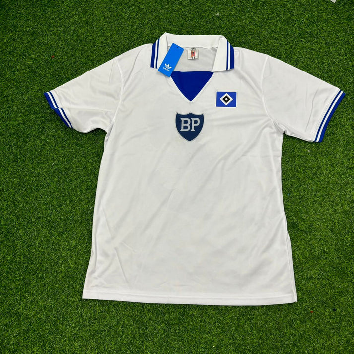 Felix Magath #10 Hamburger SV 1979/80 Weißes Heimtrikot Retro – Front View