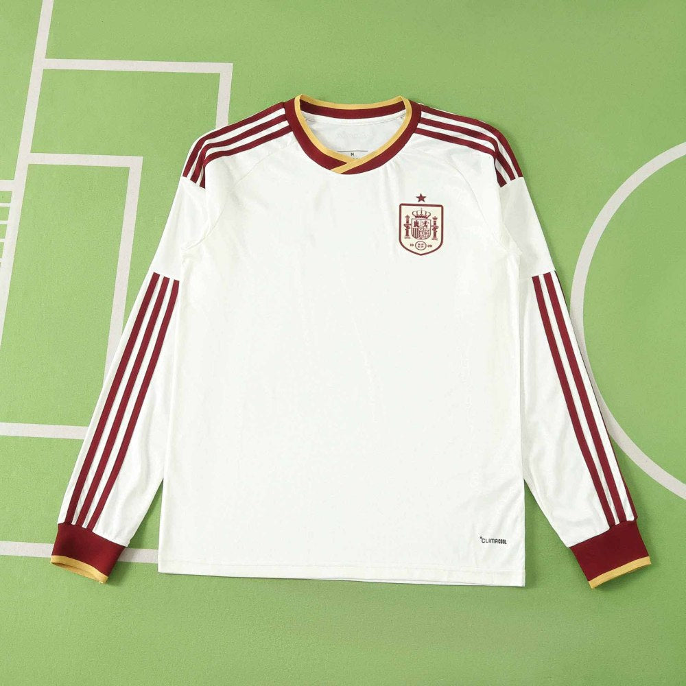 2026 Spain World Cup Away Long Sleeve Football Jersey – Back View