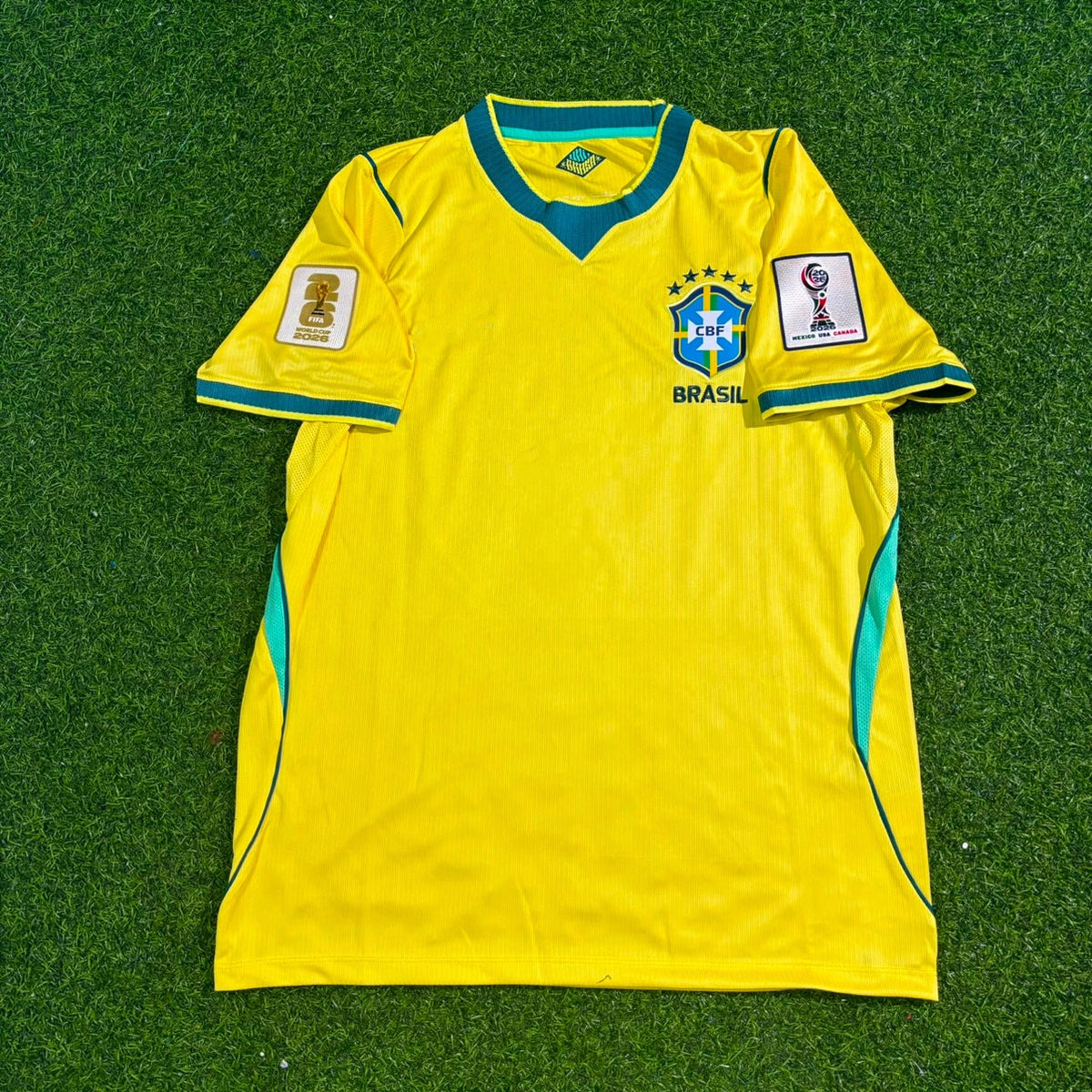 Raphinha #11 Brazil 2026 World Cup Yellow Home Football Jersey – Front View