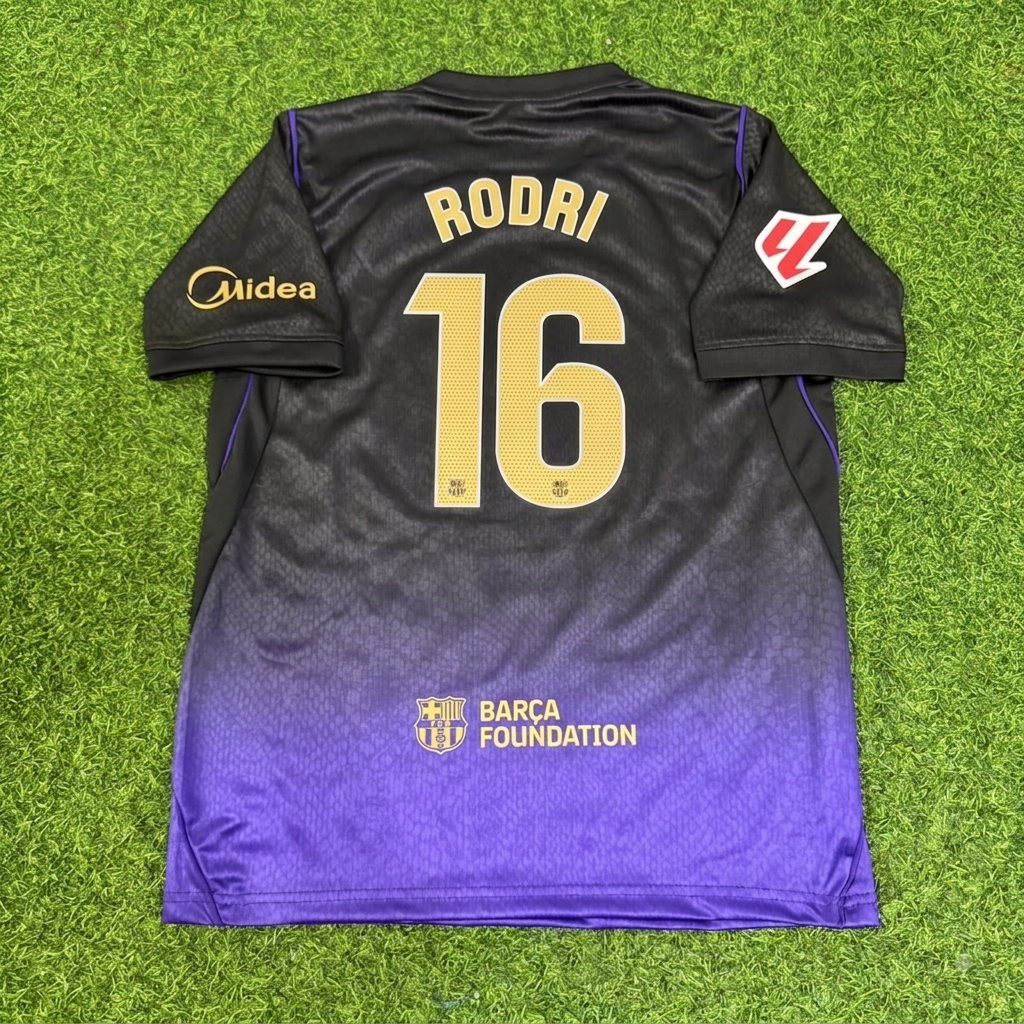 Rodri #16 Barcelona 2027 New Season Away Jersey – Back View