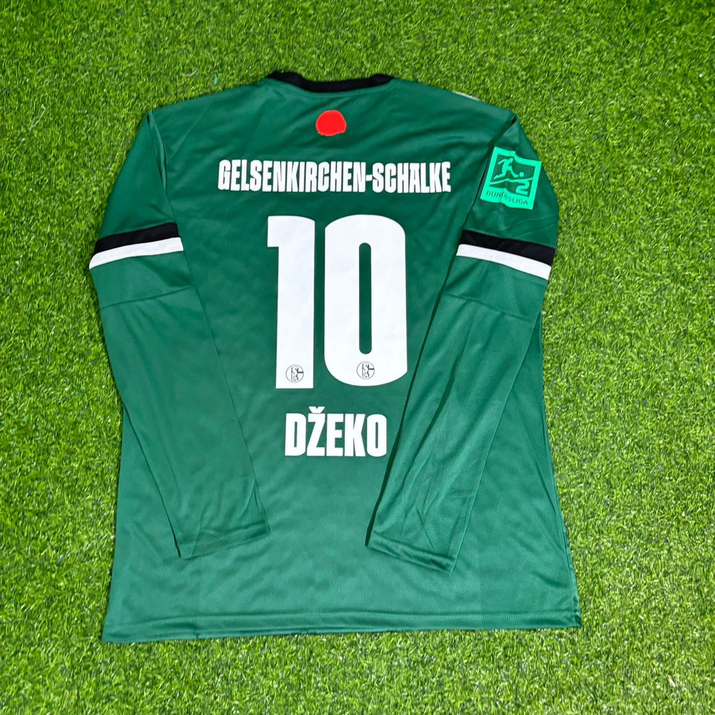 Schalke 04 Long Sleeve Gelsenkirchen Special Edition Football Jersey – Edin Dzeko 10- – Back View