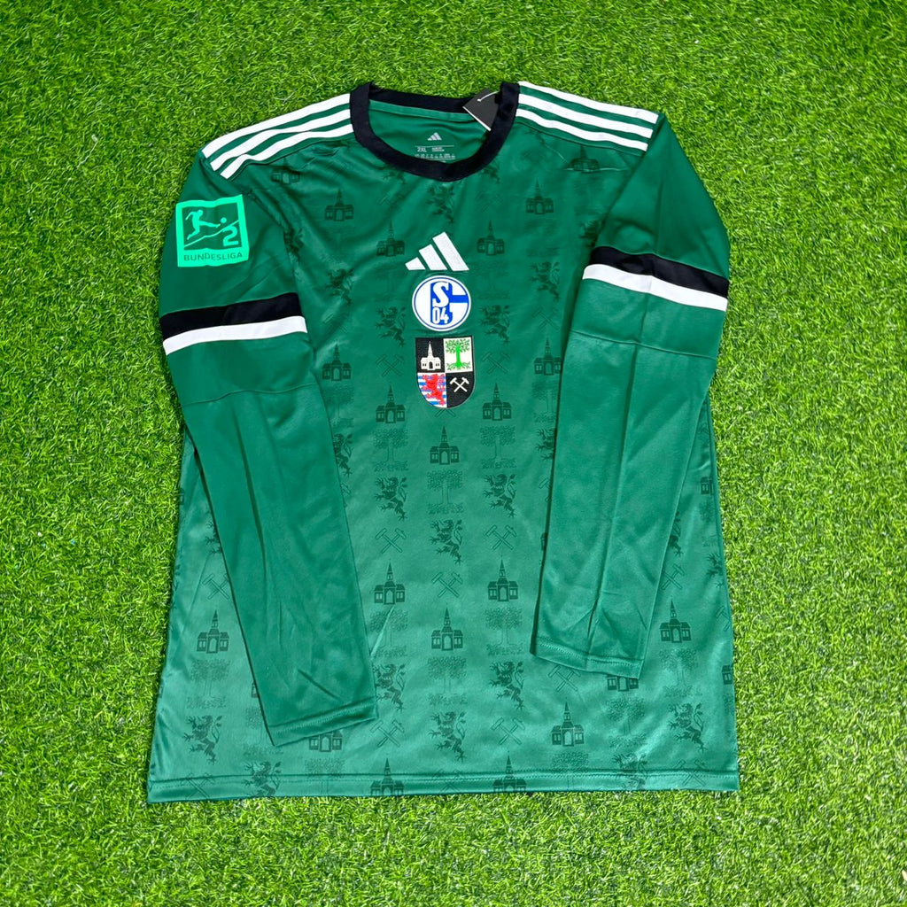 Schalke 04 Long Sleeve Gelsenkirchen Special Edition Football Jersey – Edin Dzeko 10- – Front View