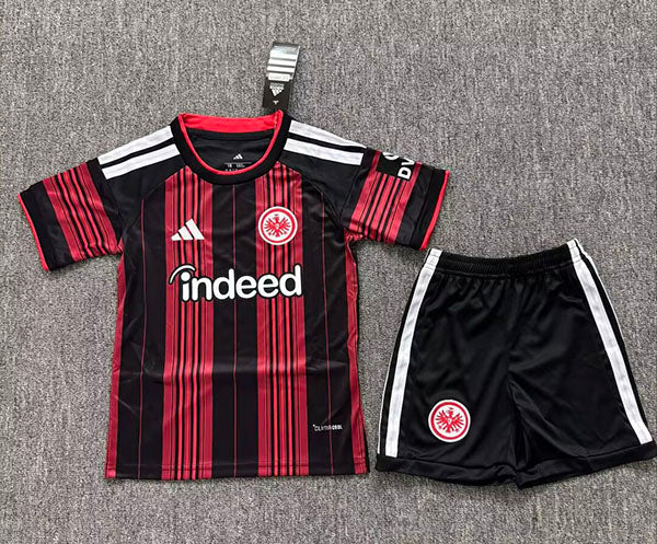 2027 Eintracht Frankfurt Kids Home Red Football Jersey – Front View