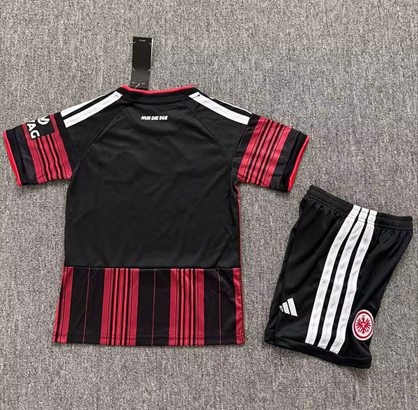 2027 Eintracht Frankfurt Kids Home Red Football Jersey – Back View
