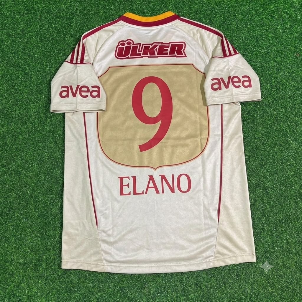 Elano Galatasaray 2010-2011 Retro Football Jersey – Back View