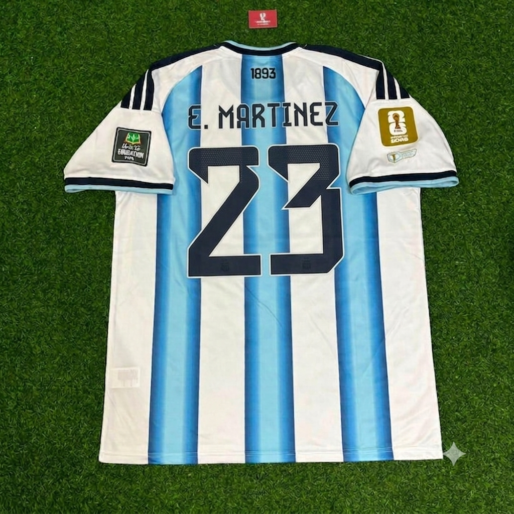 2026 Argentina World Cup Emiliano Martinez Goalkeeper Football Jersey – Back View