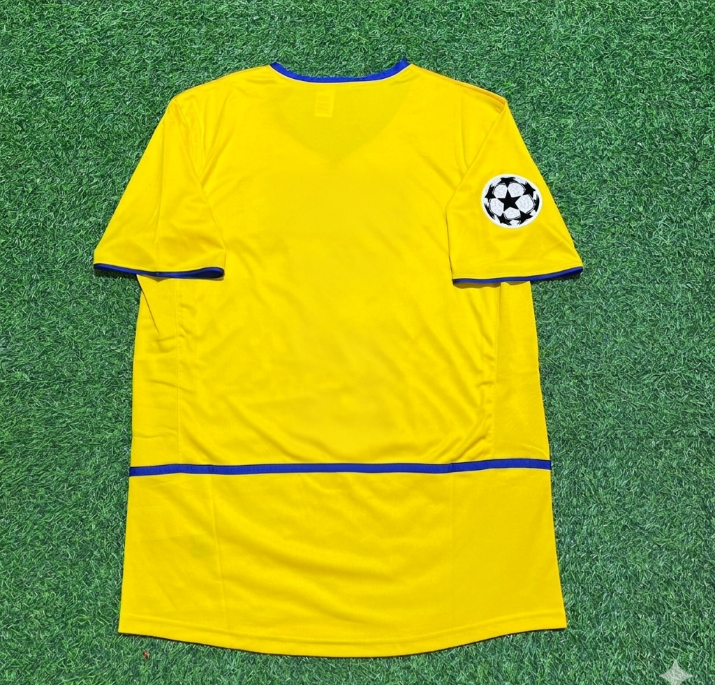 2002/03 Inter Milan Yellow Retro Football Jersey – Front View