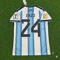 Enzo Fernandez Argentina 2026 World Cup Football Jersey – Back View