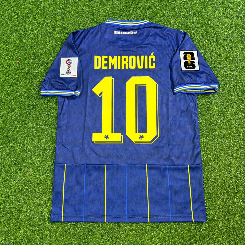 Ermedin Demirovic Bosnia and Herzegovina 2026 World Cup Blue Football Jersey – 5