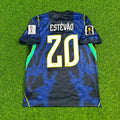 Brazil 2026 World Cup Blue Away Jersey – Estêvão Willian 20# – Back View