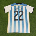 Ezequiel Lavezzi Argentina 2014 World Cup Home Retro Jersey – Back View