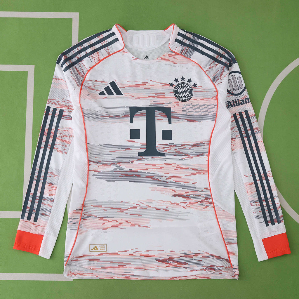 F.C Bayern München 2025-2026 Season Away Long Sleeve Football Jersey Trikot Maillot