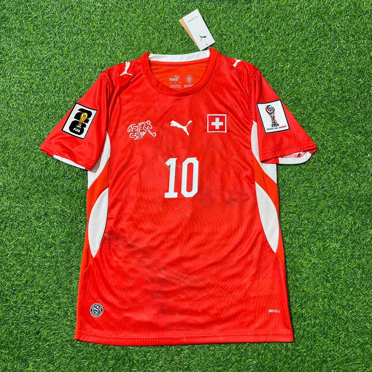 Switzerland 2026 World Cup Kit Jersey – Granit Xhaka 10- – Front View