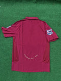 Arsenal 2006 Highbury Burguny Premier League Patch Retro Football Jersey – Back View