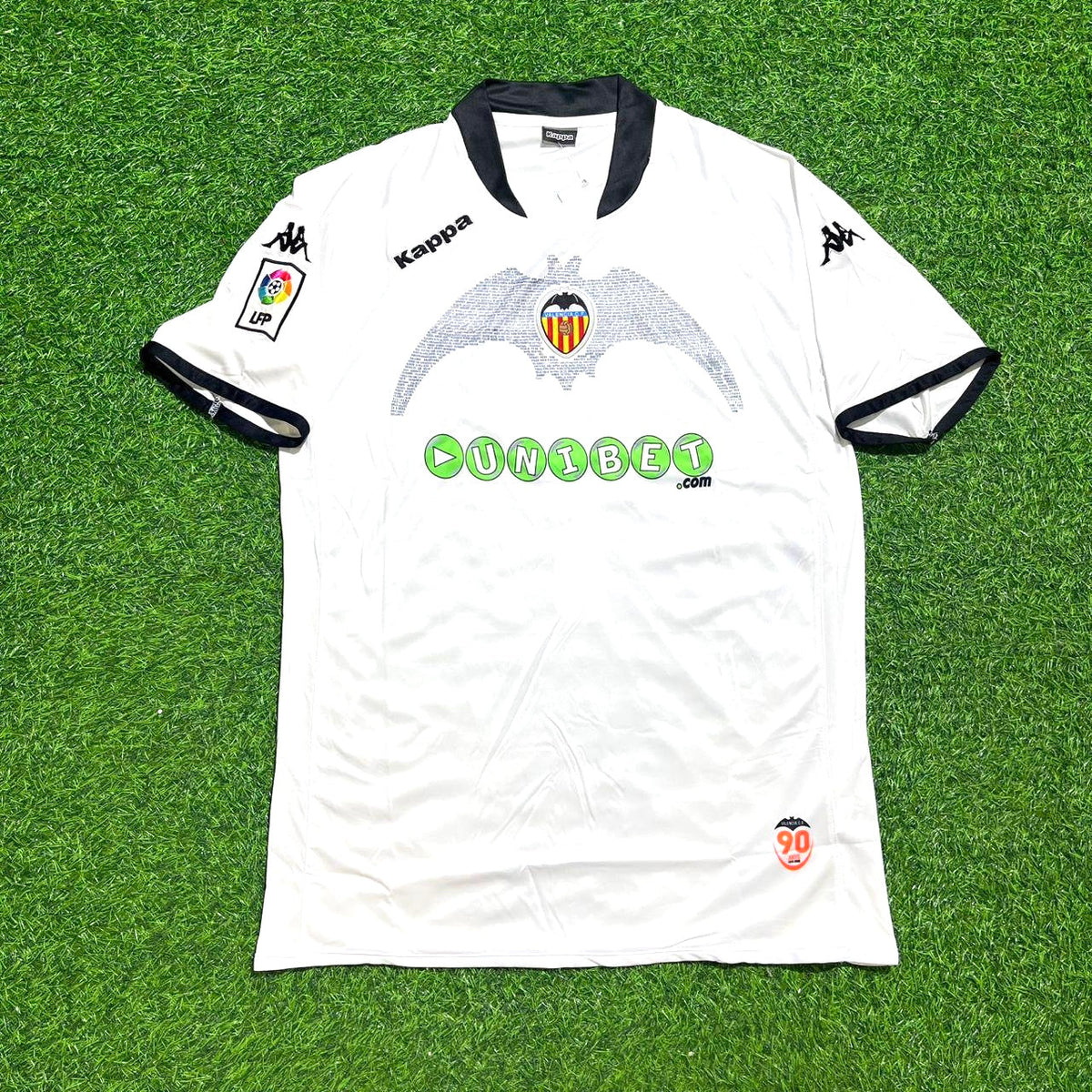 Pablo Aimar #21 Valencia White Retro Football Jersey – Front View