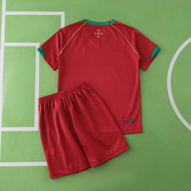 2006 Portugal Season Home Kids Retro Football Jersey – 8