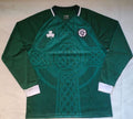 Ireland Retro Green Long Sleeve Football Jersey – Back View