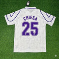 Federico Chiesa Fiorentina White Retro Football Jersey – Back View