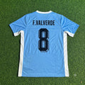 Federico Valverde #8 Uruguay World Cup Special Edition Blue Football Jersey – Back View