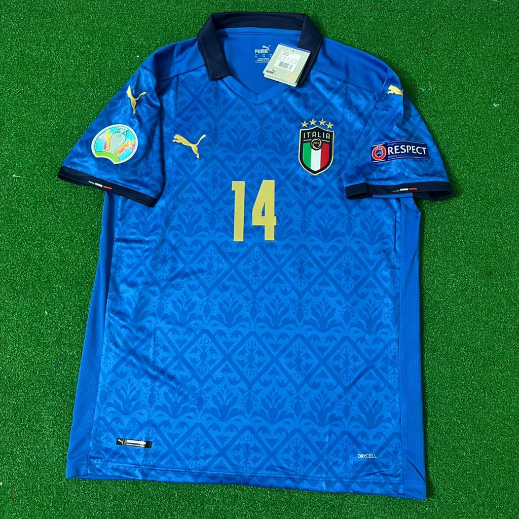 Federico Chiesa – Italy EURO 2020 Final Retro Soccer Jersey – | | – 5