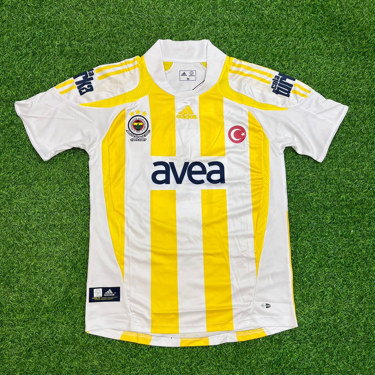 Alex de Souza Fenerbahçe 2007-2008 White Retro Kit Jersey – | | – Front View