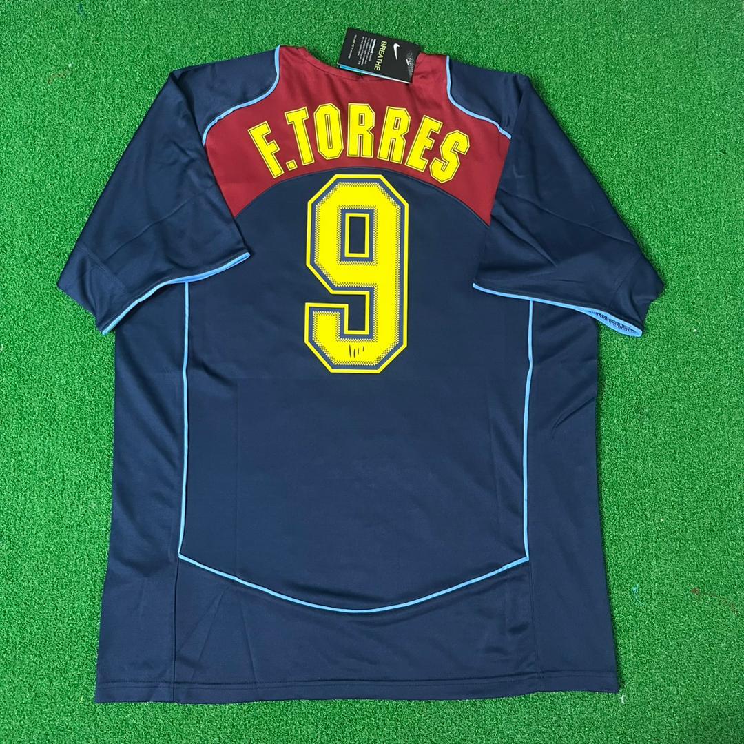 Fernando Torres Atletico Madrid SpiderMan 2003 2004 Retro Football Jersey – Back View