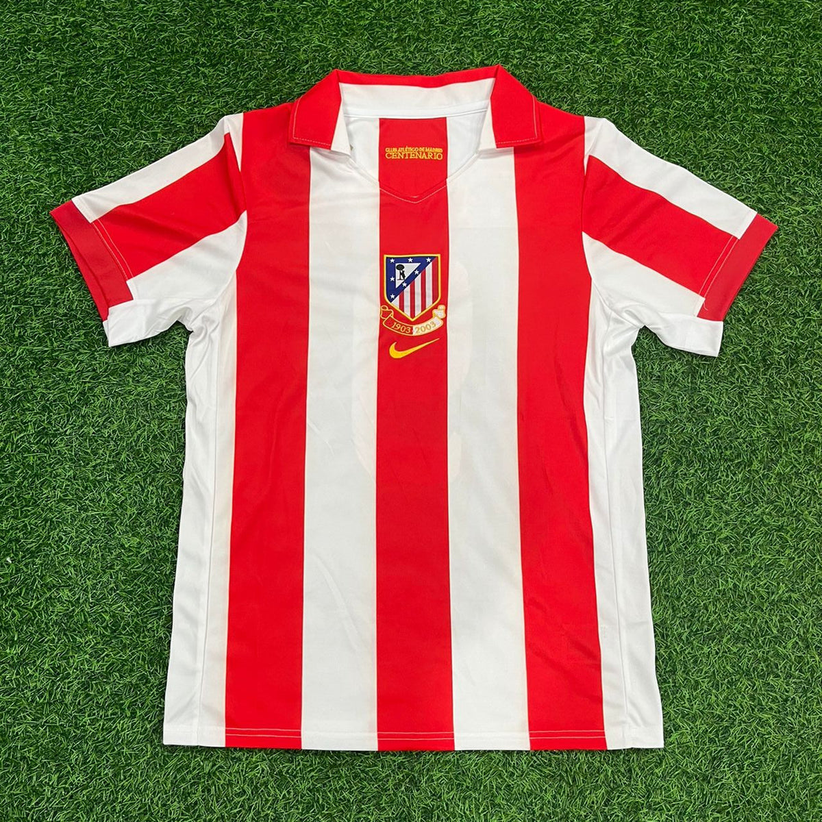 2003 Diego Simeone Atletico de Madrid Retro Football Jersey – Front View