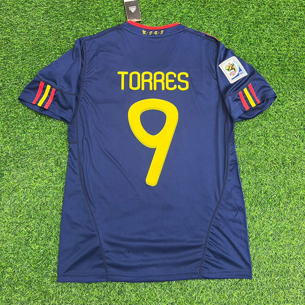 Fernando Torres #9 - Spain 2010 World Cup Final Retro Jersey – Back View