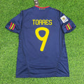 Fernando Torres #9 - Spain 2010 World Cup Final Retro Jersey – Back View