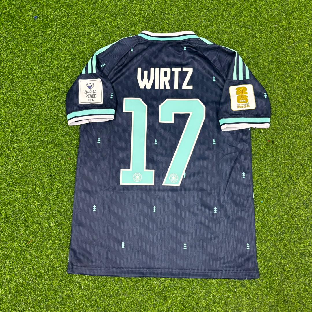 Germany 2026 World Cup Football Jersey – Florian Wirtz #17 – Back View
