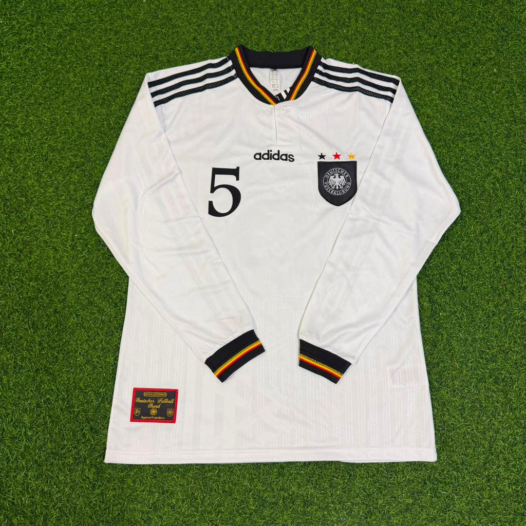 Franz Beckenbauer #5 Germany Long Sleeve Retro Football Jersey – Front View