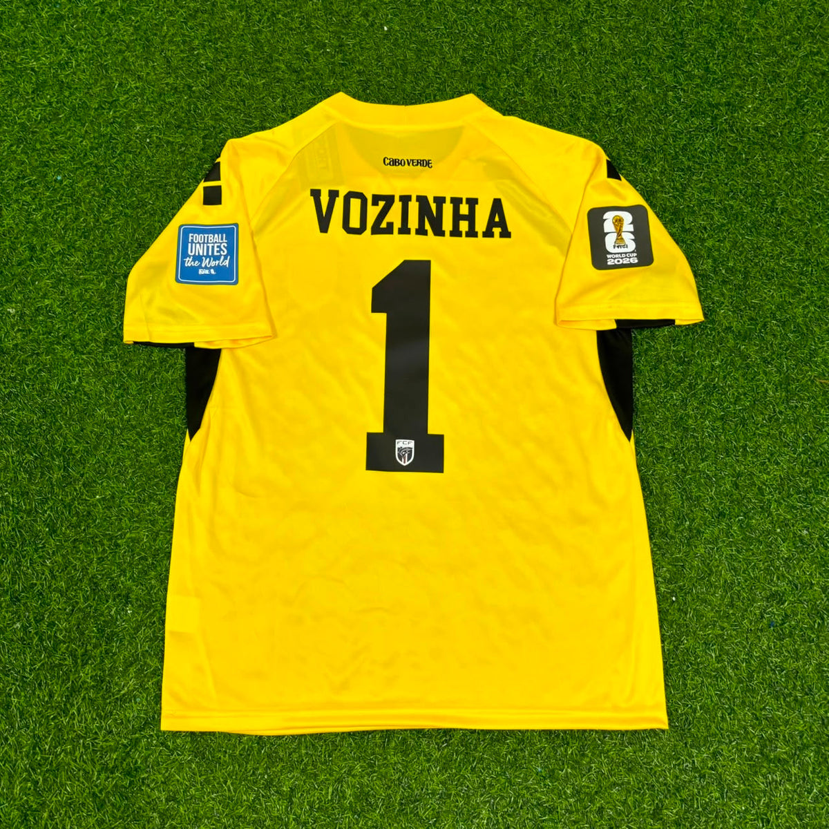 Vozinha Goalkeeper Cape Verde 2026 World Cup Football Jersey Shirt – Back View