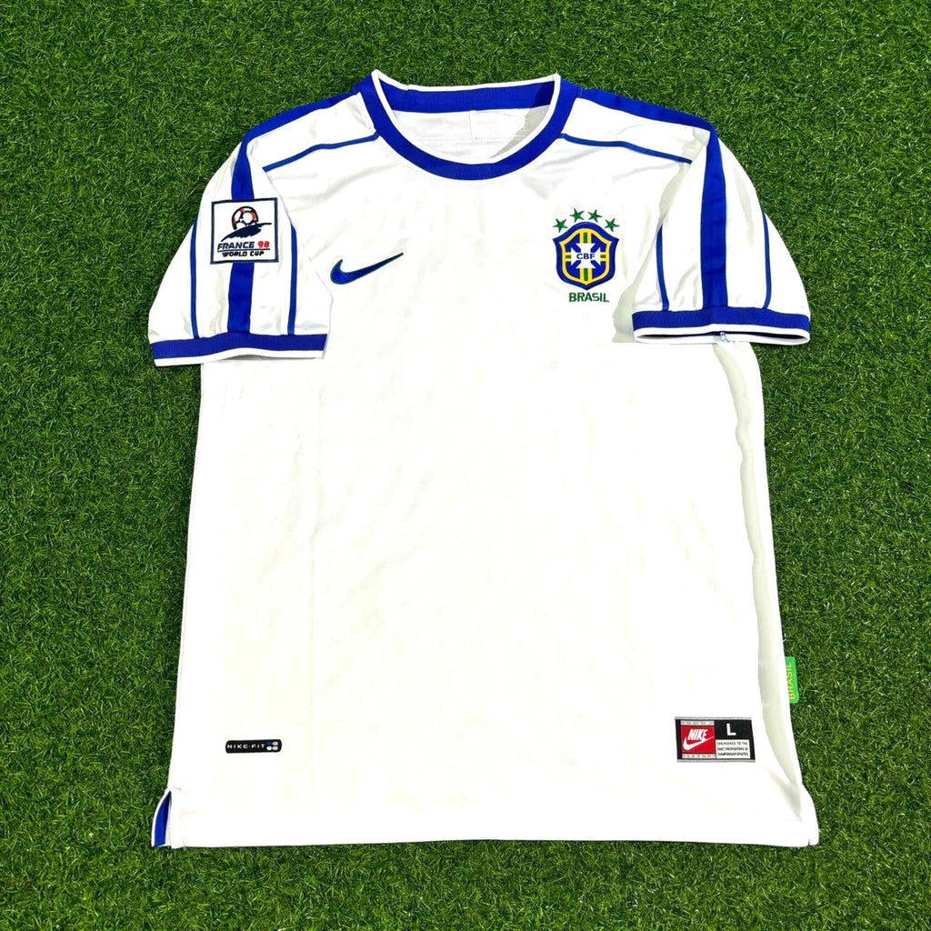 1998 Brazil World Cup Giovane Élber #9 Retro Football Jersey – Front View